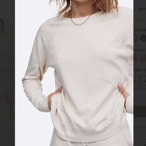 Organic Terry Raglan Sweatshirt by MATE the Label; Color: Bone